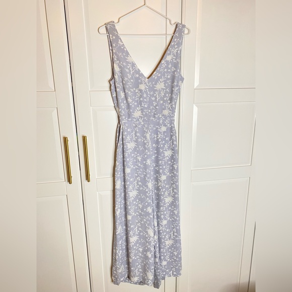 Aritzia Wilfred Écoulement V Jumpsuit size 0 blue/grey - Picture 10 of 16